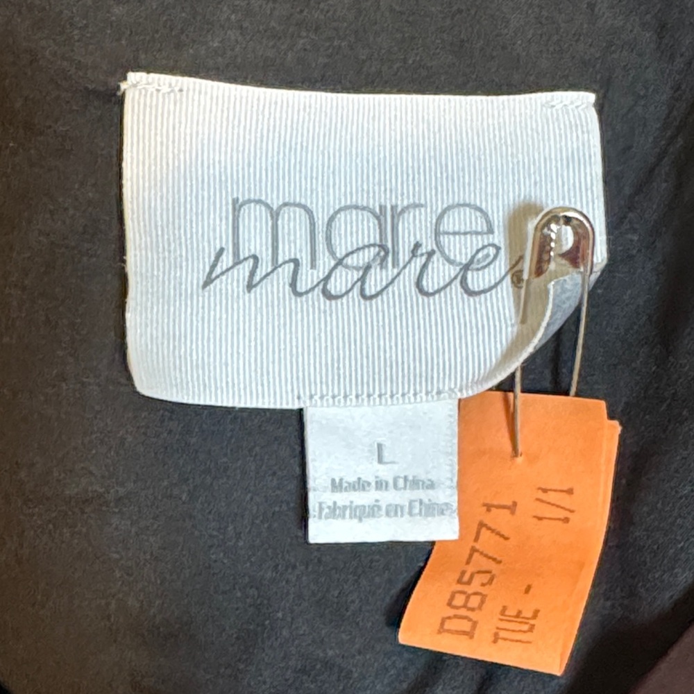 Mare Mare Anthropologie Basque Waist Faux Leather Maxi Skirt size Large - Picture 5 of 15